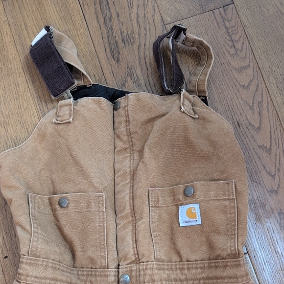 Carhartt womens insulated bib (lined winter overalls) size 4 / 32” inseam - Picture 8 of 14